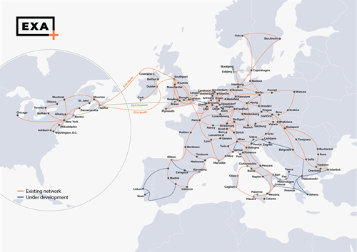 EXA network map