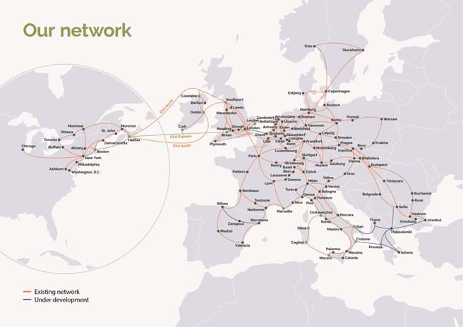 EXA Infrastructure network